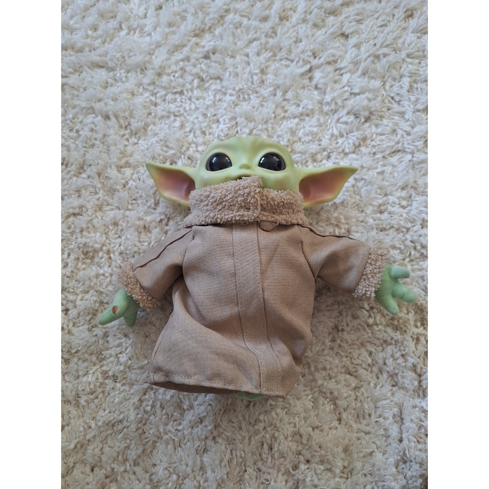 2020 Star Wars Mandalorian Baby Yoda The Child Grogu 12" Plush Toy Plastic Doll